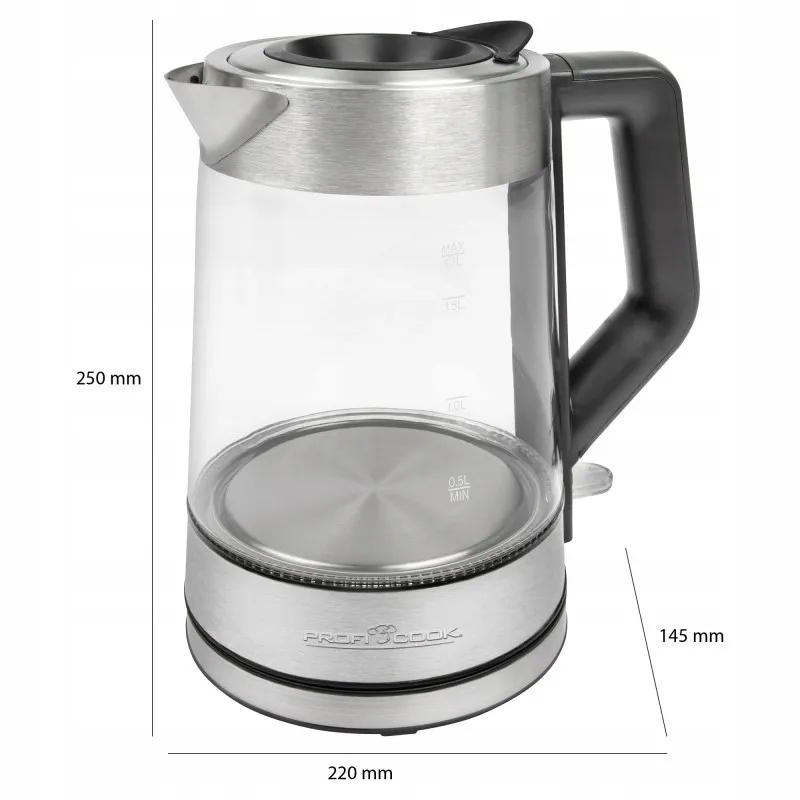 Електрочайник ProfiCook PC-WKS 1190 G: сучасний стиль та функціональність для дому